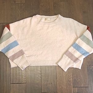 Altar'd State Size Large Womens/Juniors Slouch Crop Longsleeve Sweater